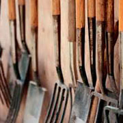 Photo of garden shovels